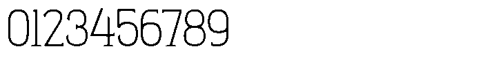 Settled SRF-Extra Light Condensed Font OTHER CHARS