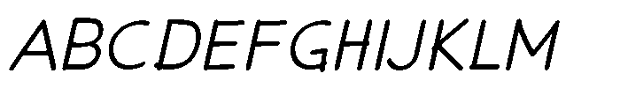 Seulanga Italic Font UPPERCASE
