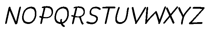 Seulanga Italic Font UPPERCASE