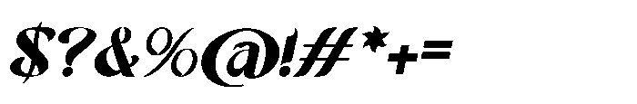 Seven Prince Italic Regular Font OTHER CHARS