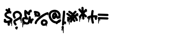 Seven Venom Drip Drip Font OTHER CHARS