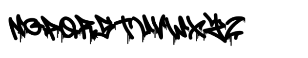 Seven Venom Drip Drip Font UPPERCASE