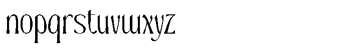 Sevenity Font LOWERCASE