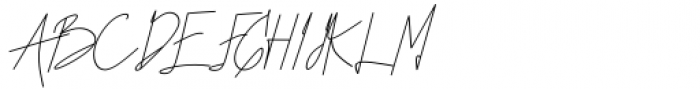 Seventeen Winter Signature Font UPPERCASE