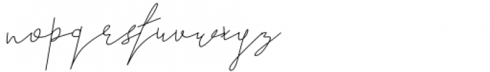 Seventeen Winter Signature Font LOWERCASE
