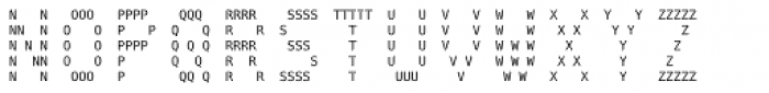 Several Mono Font UPPERCASE