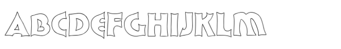 Sevilla Eterna Outline Font UPPERCASE