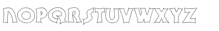 Sevilla Eterna Outline Font UPPERCASE