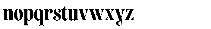 Sevontic Black Condensed Font LOWERCASE