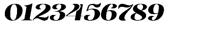 Sevontic Black Expanded Oblique Font OTHER CHARS