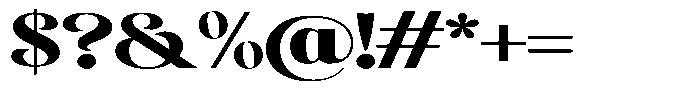 Sevontic Black Expanded Font OTHER CHARS
