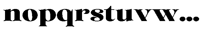 Sevontic Black Expanded Font LOWERCASE