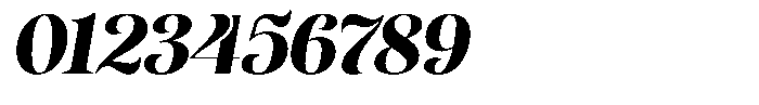 Sevontic Black Oblique Font OTHER CHARS