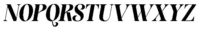 Sevontic Black Semi Condensed Oblique Font UPPERCASE
