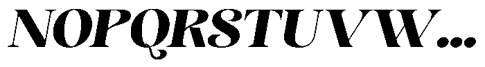 Sevontic Black Semi Expanded Oblique Font UPPERCASE