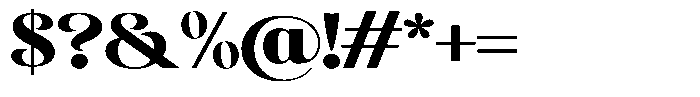 Sevontic Black Semi Expanded Font OTHER CHARS