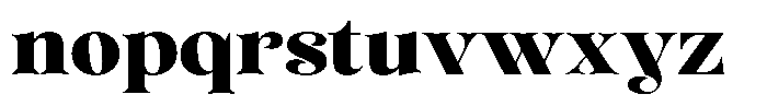 Sevontic Black Semi Expanded Font LOWERCASE