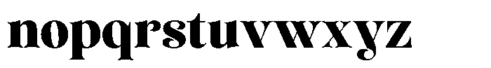 Sevontic Black Font LOWERCASE
