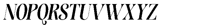 Sevontic Bold Condensed Oblique Font UPPERCASE