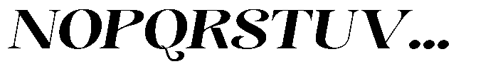 Sevontic Bold Expanded Oblique Font UPPERCASE