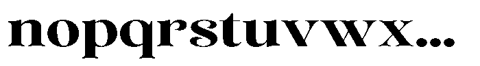 Sevontic Bold Expanded Font LOWERCASE