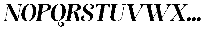 Sevontic Bold Oblique Font UPPERCASE
