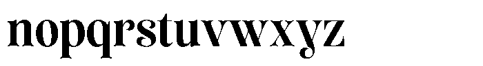 Sevontic Bold Semi Condensed Font LOWERCASE