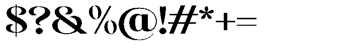 Sevontic Bold Semi Expanded Font OTHER CHARS