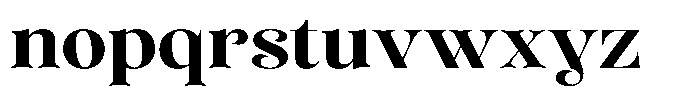 Sevontic Bold Semi Expanded Font LOWERCASE