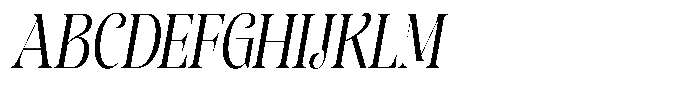 Sevontic Condensed Oblique Font