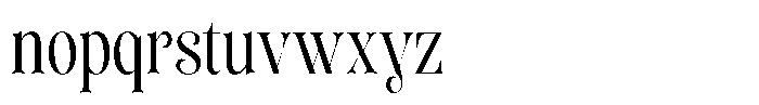 Sevontic Condensed Font LOWERCASE