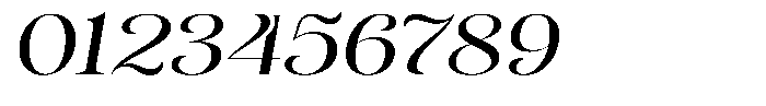 Sevontic Expanded Oblique Font OTHER CHARS