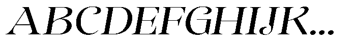 Sevontic Expanded Oblique Font UPPERCASE