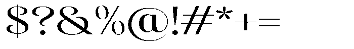 Sevontic Expanded Font OTHER CHARS