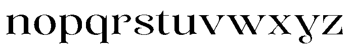 Sevontic Expanded Font LOWERCASE