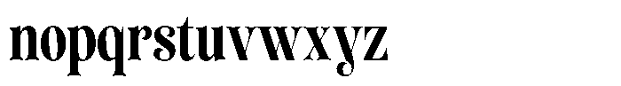 Sevontic Extra Bold Condensed Font LOWERCASE