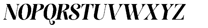 Sevontic Extra Bold Semi Condensed Oblique Font UPPERCASE