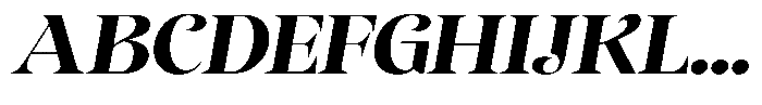 Sevontic Extra Bold Semi Expanded Oblique Font