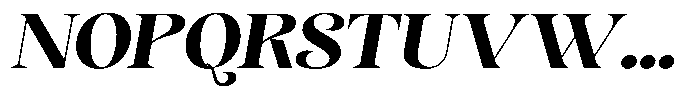 Sevontic Extra Bold Semi Expanded Oblique Font UPPERCASE
