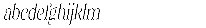 Sevontic Extra Light Condensed Oblique FONT