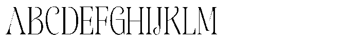 Sevontic Extra Light Condensed Font UPPERCASE