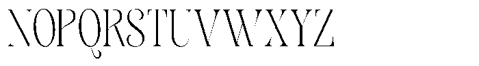 Sevontic Extra Light Condensed Font UPPERCASE