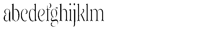 Sevontic Extra Light Condensed FONT