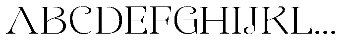 Sevontic Extra Light Expanded Font UPPERCASE