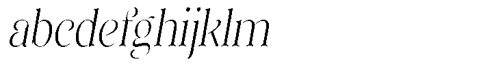 Sevontic Extra Light Sem Condensed Obliq FONT