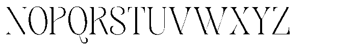 Sevontic Extra Light Semi Condensed Font UPPERCASE