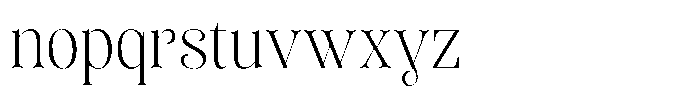 Sevontic Extra Light Semi Condensed Font LOWERCASE