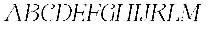 Sevontic Extra Light Semi Expanded Oblique Font