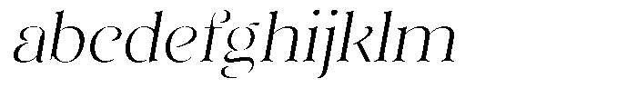 Sevontic Extra Light Semi Expanded Oblique FONT