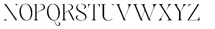Sevontic Extra Light Font UPPERCASE